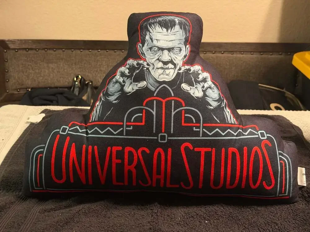 Universal Studios Frankenstein Monster Marquee Sign Plush Pillow